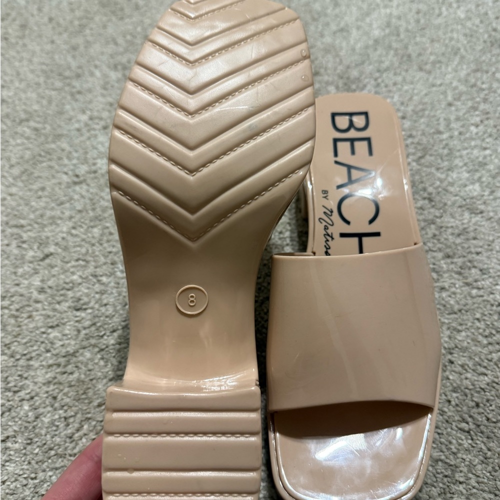 Matisse Wade Heeled Sandal in Nude Size 8 - Picture 4 of 4